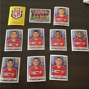 Costa Rica & Saudi Arabia World Cup cards